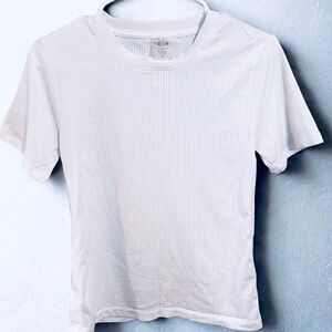 CALIA by Carrie Underwood White Ribbed Tee